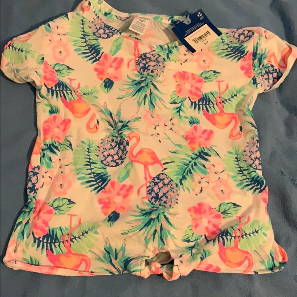 Flamingo tropical shirt
